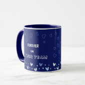 Mug Valentine Baseball Bleu Couleur Mignon (Devant gauche)