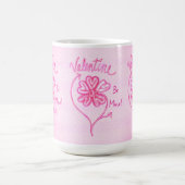 Mug Valentine Be Mine Rose Hearts Flower Art (Centre)