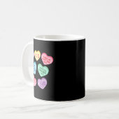 Mug Valentine Cardiologist Hearts Candy Ekg Tech Telem (Devant gauche)