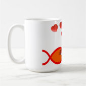 Mug Valentine chrétien v2 orange (Gauche)