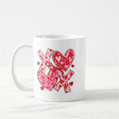 Mug Valentine Coquette Bow Xoxo Hearts Lover Girl Wome (Gauche)