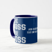 Mug Valentine Couple Le Boss Couple Mari/Femme (Devant gauche)