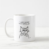 Mug Valentine drôle - le chat pourrait probablement (Gauche)