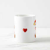 Mug Valentine Elf avec coeur et monogramme (Centre)