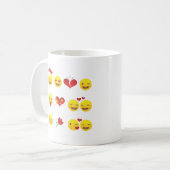 Mug Valentine Emojis (Devant gauche)