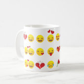 Mug Valentine Emojis (Devant gauche)