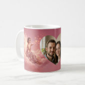 Mug Valentine Fairy on Pink Clouds Fantasy Art Photo (Devant gauche)