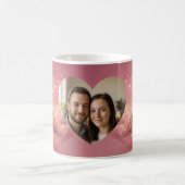 Mug Valentine Fairy on Pink Clouds Fantasy Art Photo (Centre)