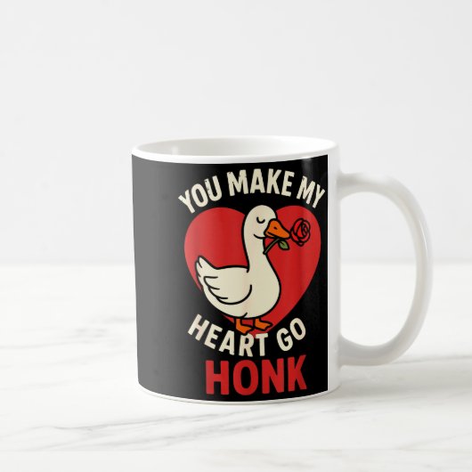 Mug Valentine Goose Love Valentine's - You Make My Hea (Droite)