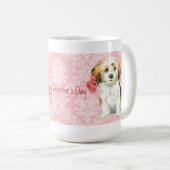 Mug Valentine Havanese rose (Devant droit)