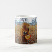 Mug Valentine Heart Miniature Brown Horse (Centre)