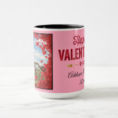 Mug Valentine Heart Personnaliser Cadeau MODÈLE PHOTO (Centre)