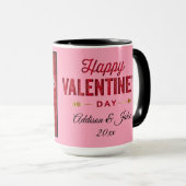 Mug Valentine Heart Personnaliser Cadeau MODÈLE PHOTO (Devant droit)