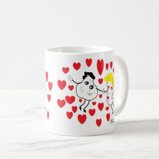 Mug : Valentine Kisses (Devant droit)