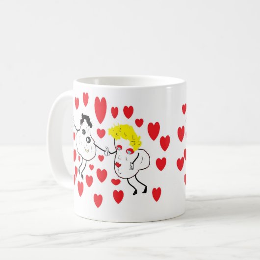 Mug : Valentine Kisses (Devant gauche)