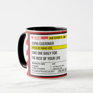 Mug Valentine Love Prescription de Dr. Cupid's