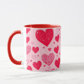 Mug Valentine Love-Valentine Coeurs (Gauche)