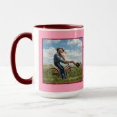 Mug Valentine Maroon Personnaliser le cadeau MODÈLE PH (Gauche)