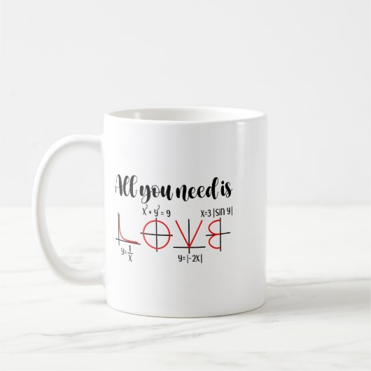 Mug Valentine Math Humor For Teachers Students  (Gauche)