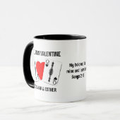Mug Valentine MELANIN QUEEN KING CARTES DE JEU Couples (Devant gauche)