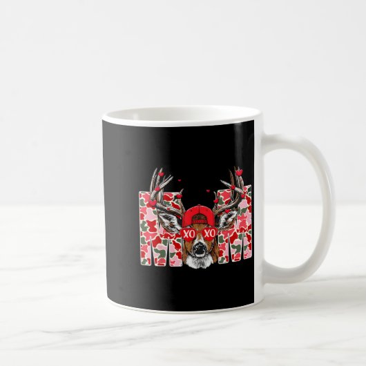 Mug Valentine Mom Camo Deer Buck Hunting Matching Vale (Droite)