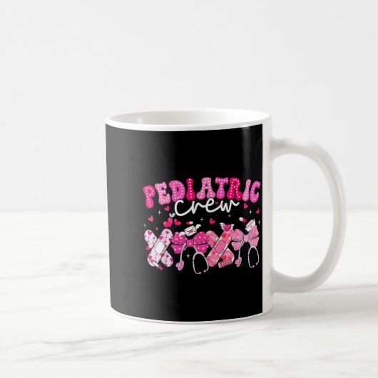 Mug Valentine Pediatric Crew Xoxo Nurse Coquette Bow P (Droite)