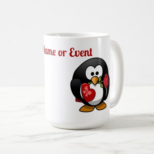 Mug Valentine Penguin (Devant droit)