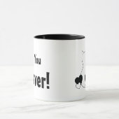 Mug Valentine personnalisée, Chat Kittens Coeur (Centre)