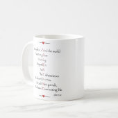 Mug VALENTINE - Pour Dieu si aimé le monde (Devant gauche)