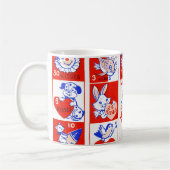 Mug Valentine Retro Love Hugs Motif (Gauche)