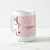 Mug Valentine Rose Boston Terrier (Devant gauche)