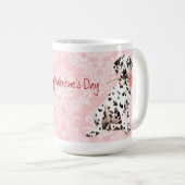 Mug Valentine Rose Dalmatien (Devant droit)