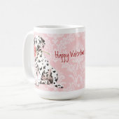 Mug Valentine Rose Dalmatien (Devant gauche)