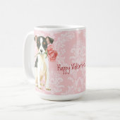 Mug Valentine Rose Toy Fox Terrier (Devant gauche)