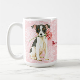 Mug Valentine Rose Toy Fox Terrier