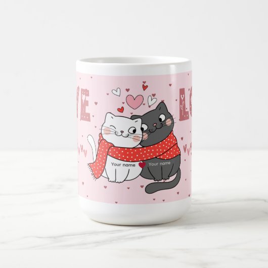Mug Valentine’s Day Gift for Cat Moms & Cat Dads (Centre)