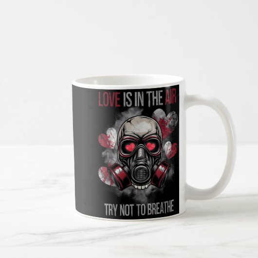 Mug Valentine Skull Gas Mask Love Romance (Droite)