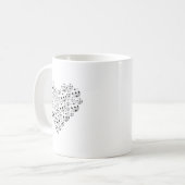 Mug Valentine Soccer Heart Drip Srt Love Valentines Da (Devant gauche)