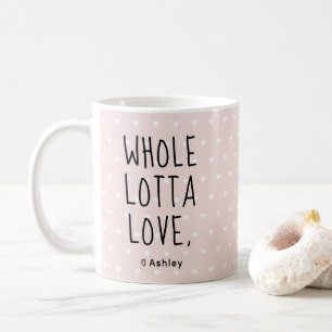 Mug Valentine Tout Love Love Coeurs Rose