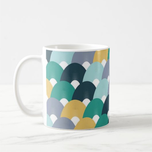 Mug Valentine Vibes Floral Pattern (Gauche)