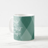 Mug Valentine Vous êtes le Jacquard vert le plus doux (Devant gauche)