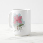 Mug Valentine Vous Êtes Si Belle Fleur Aquarelle (Devant gauche)