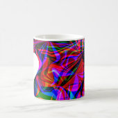 Mug Valentines Abstrait Psychédélique Coloré Rouge (Centre)