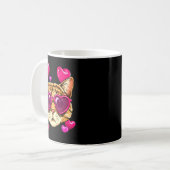 Mug Valentines Ca Kitten Wearing Sungl Heart Cat Lover (Devant gauche)