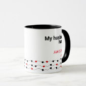 Mug Valentines Cadeaux Petit ami et maris (Devant droit)