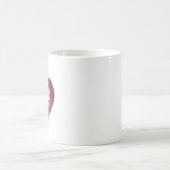 Mug Valentines coeur rouge deux initiales (Centre)