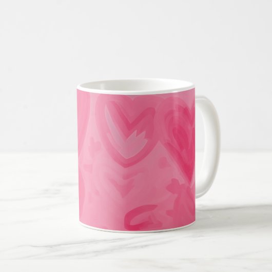 Mug Valentines Coeurs d'Amour (Devant droit)