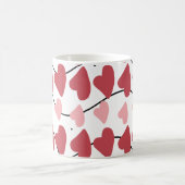 Mug Valentines Coeurs Doodles Dots Motif (Centre)