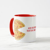 Mug Valentines Couples Assortis Garçon Pizza Mignon (Devant gauche)