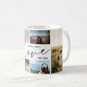 Mug Valentines Couples Keepsake Photo Collage (Devant droit)